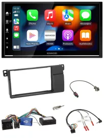 Kenwood DAB USB Bluetooth 2DIN Lenkrad Autoradio für BMW 3er E46 2002-2006 schwa