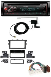 Автомагнитола для Toyota Corolla 2009–2012 Pioneer DAB, CD/MP3, USB, Bluetooth, серебристая