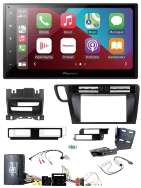 Pioneer USB Lenkrad DAB 2DIN Bluetooth Autoradio für Audi Q5 08-17 8R Infoadapte