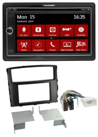 Blaupunkt Bluetooth DAB 2DIN USB DVD MP3 Autoradio für Mitsubishi Pajero Shogun