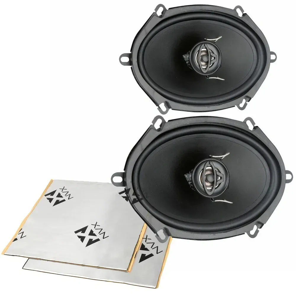 Пассивная акустическая система для авто Cerwin-Vega XED57 5x7", 60W, коаксиальные (набор) + комплект шумоизоляции