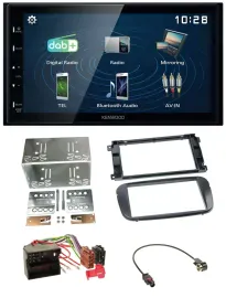 Автомагнитола Kenwood 2DIN Bluetooth USB DAB для Ford C‑Max/Galaxy/Focus (с 2007)