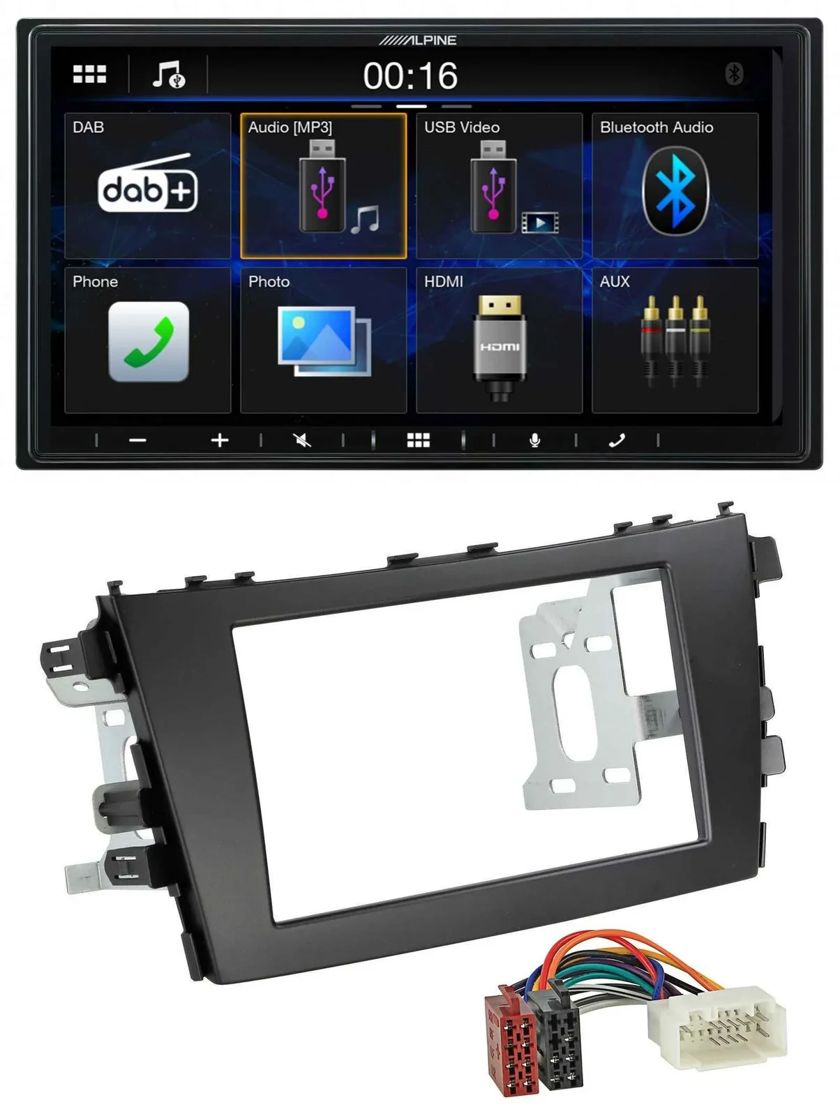 Alpine Bluetooth 2DIN MP3 DAB USB Autoradio für Suzuki Celerio LF ab 2014