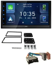 JVC DAB Bluetooth MP3 USB 2DIN Autoradio für Kia Carens II 2002-2006