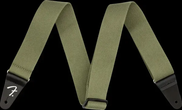 Fender Supersoft 2-Inch Wide Adjustable Guitar Strap, Olive #0990642098