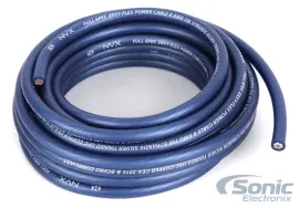 NVX XW8BL20 20 ft. of Blue EnvyFlex 8-Gauge AWG Power/Ground Wire Cable