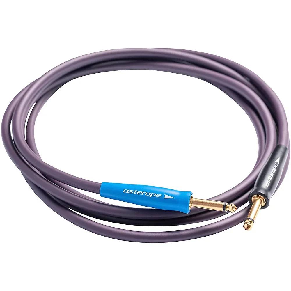 Инструментальный кабель Asterope Pro Studio 1/4" TS (прямой–прямой), 10 ft (3.05 м), бордовый