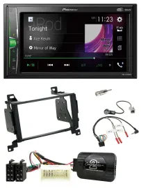 Pioneer 2DIN Lenkrad DAB USB Bluetooth Autoradio für Hyundai Santa Fe 07-12