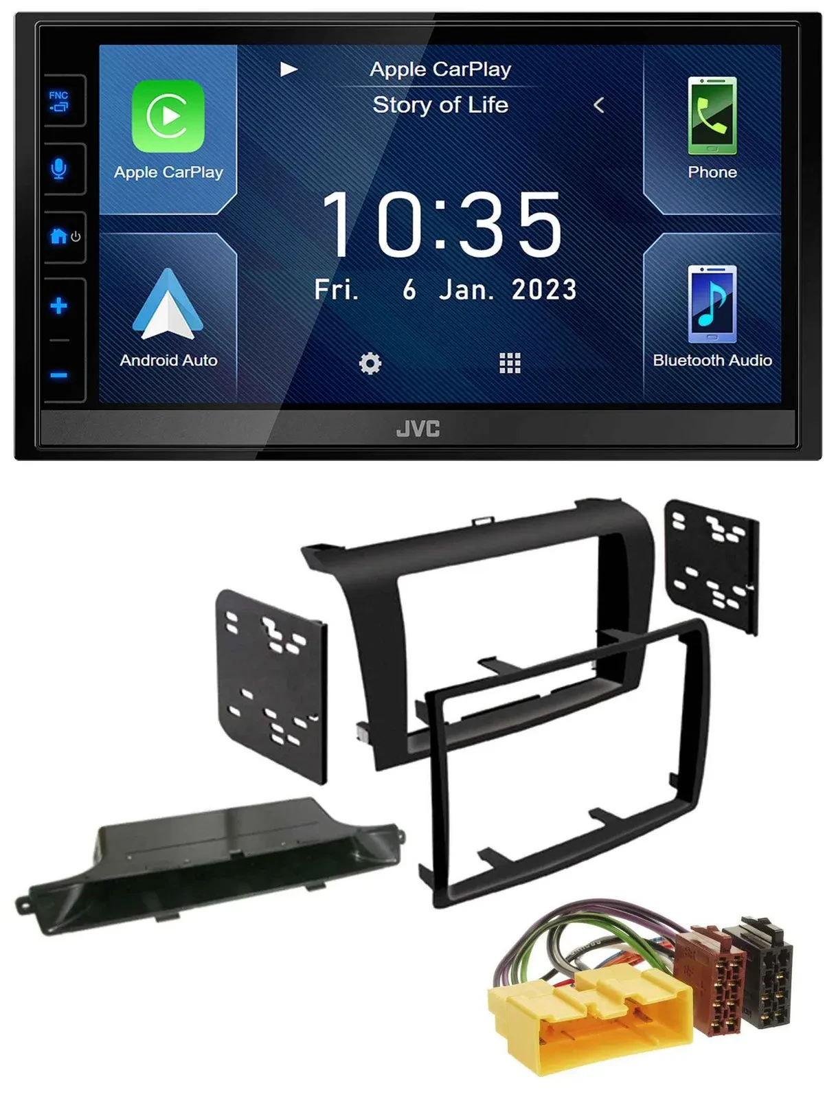 JVC DAB Bluetooth MP3 USB 2DIN Autoradio für Mazda 3 (2003-2009)