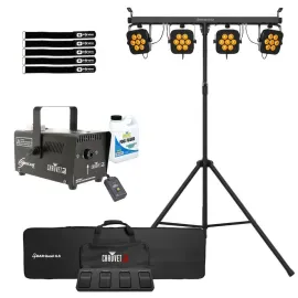 Chauvet DJ 4Bar Quad ILS Gig Band Wash Lighting System with Fog Machine