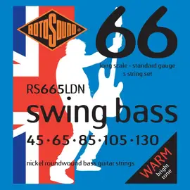 Струны для бас-гитары Rotosound RS665LDN Long Scale Nickel 45-130