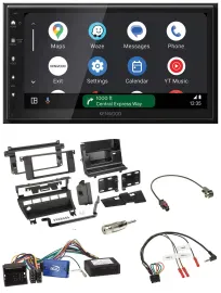 Kenwood DAB Bluetooth USB Lenkrad 2DIN Autoradio für BMW 3er 02-06 E46 5 Schalte