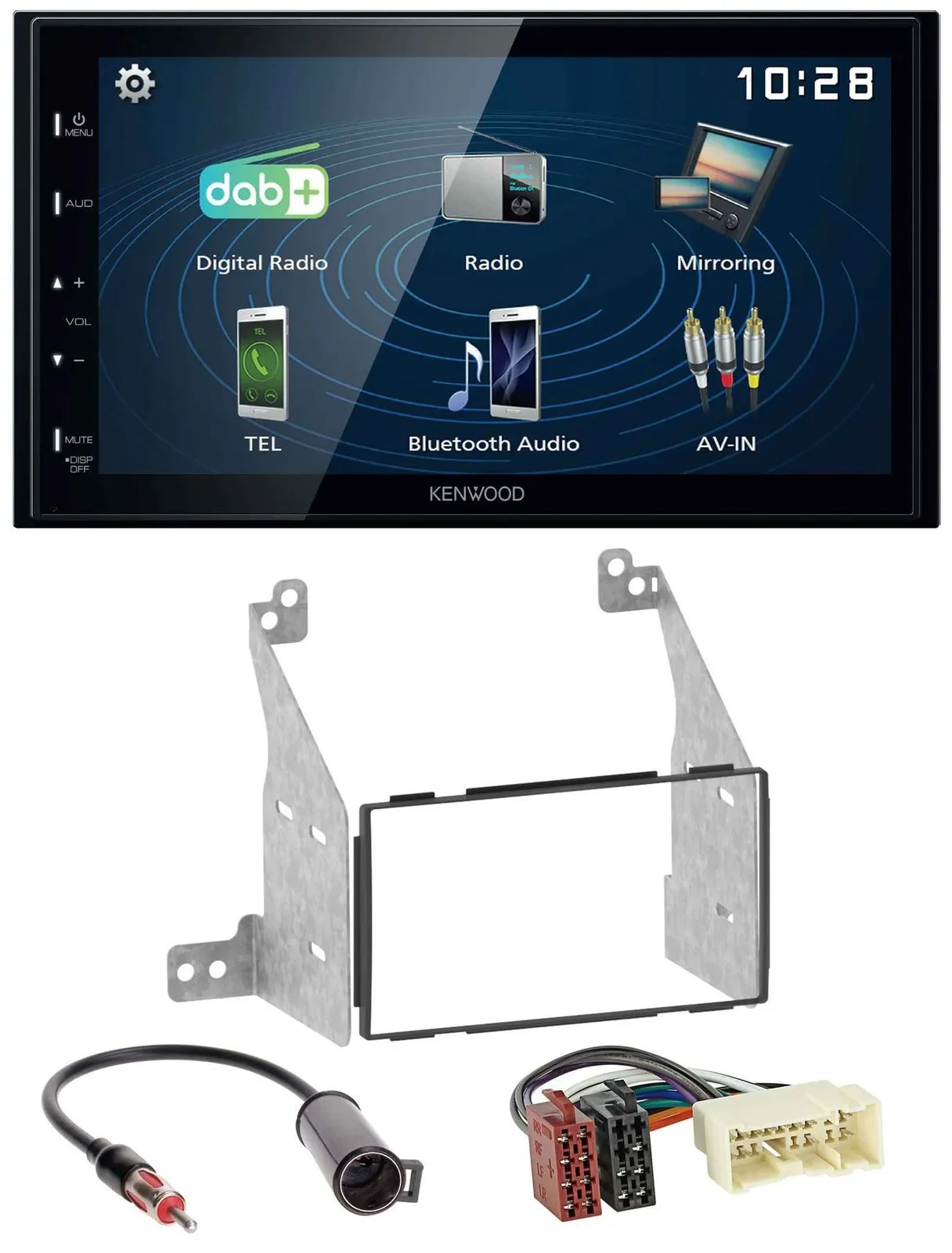 Kenwood 2DIN Bluetooth MP3 USB DAB Autoradio für Nissan Pathfinder 04-07