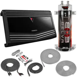 Kenwood KAC-9106D 1000W Class-D Monoblock Amplifier w/ Kit & Capacitor