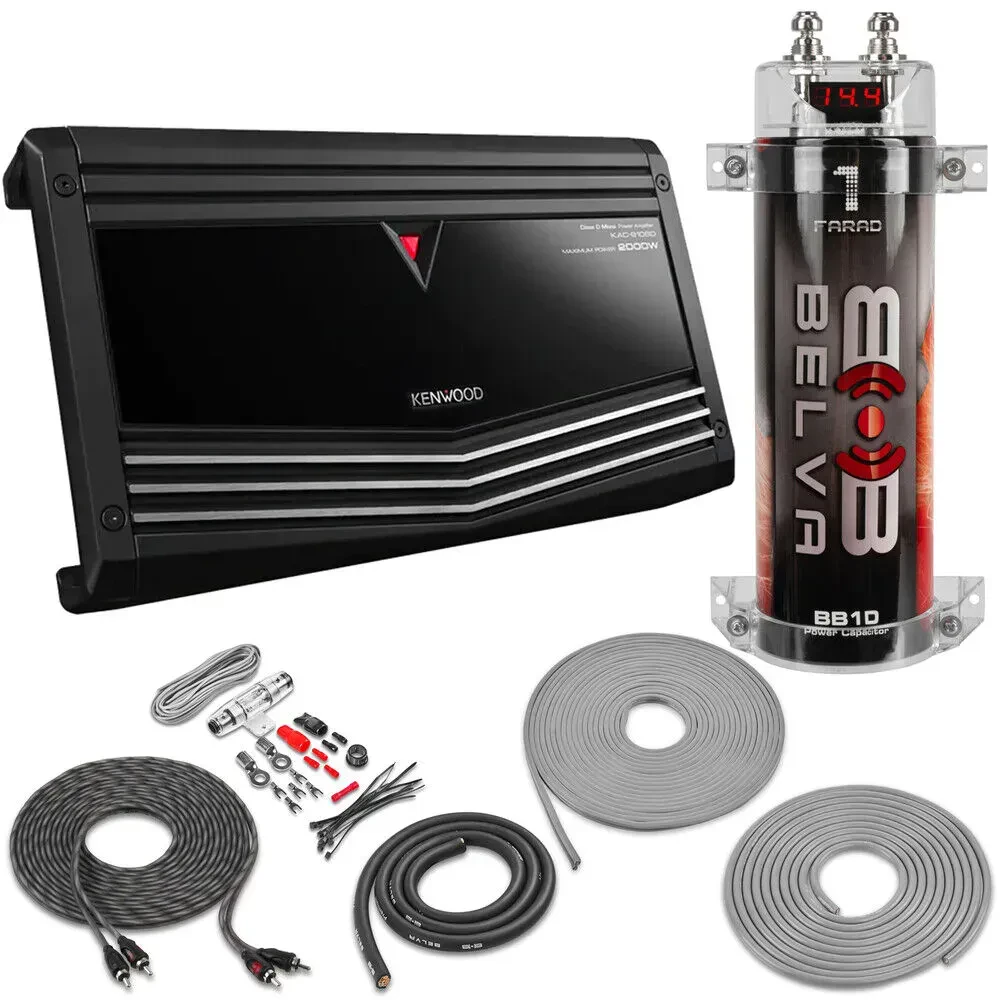 Усилитель мощности Kenwood KAC-9106D, моноблок, Class-D, 1000W (набор)