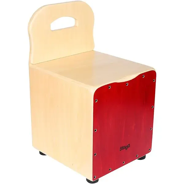 Кахон детский Stagg Kid's Cajon with Backrest Red