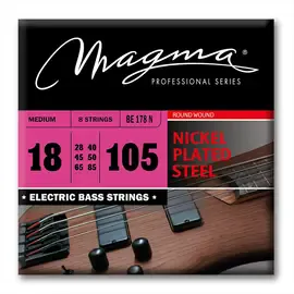 Струны для 8-струнной бас-гитары 18-105 Magma Strings BE178N
