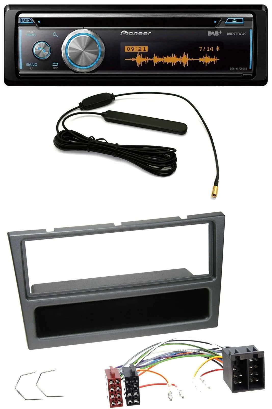 Автомагнитола Pioneer CD/USB/Bluetooth/DAB, MP3 для Opel Corsa C, Meriva, Signum, Vectra