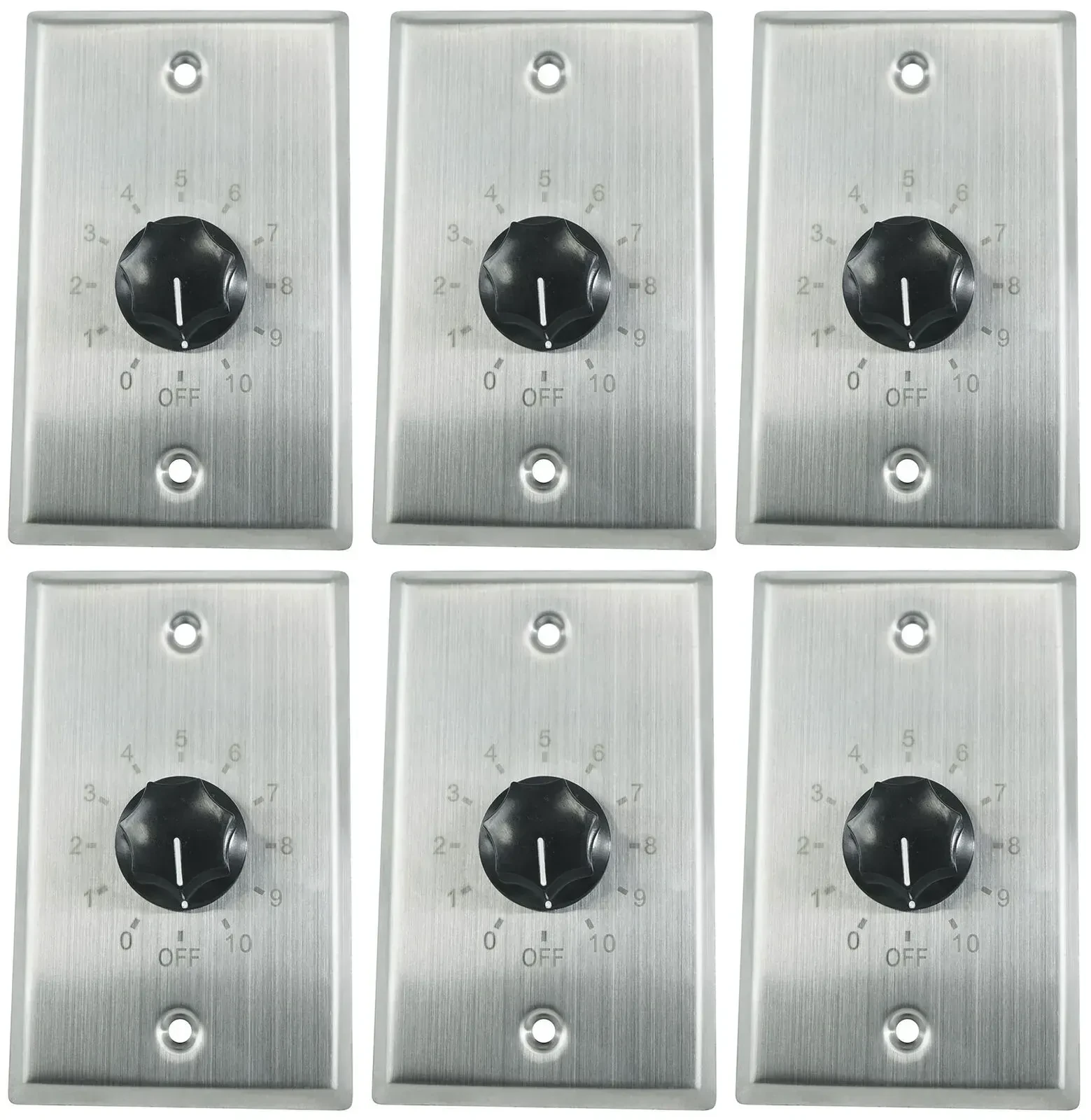 Контроллер акустических систем Rockville VOL70200 SS Stainless (6 штук)