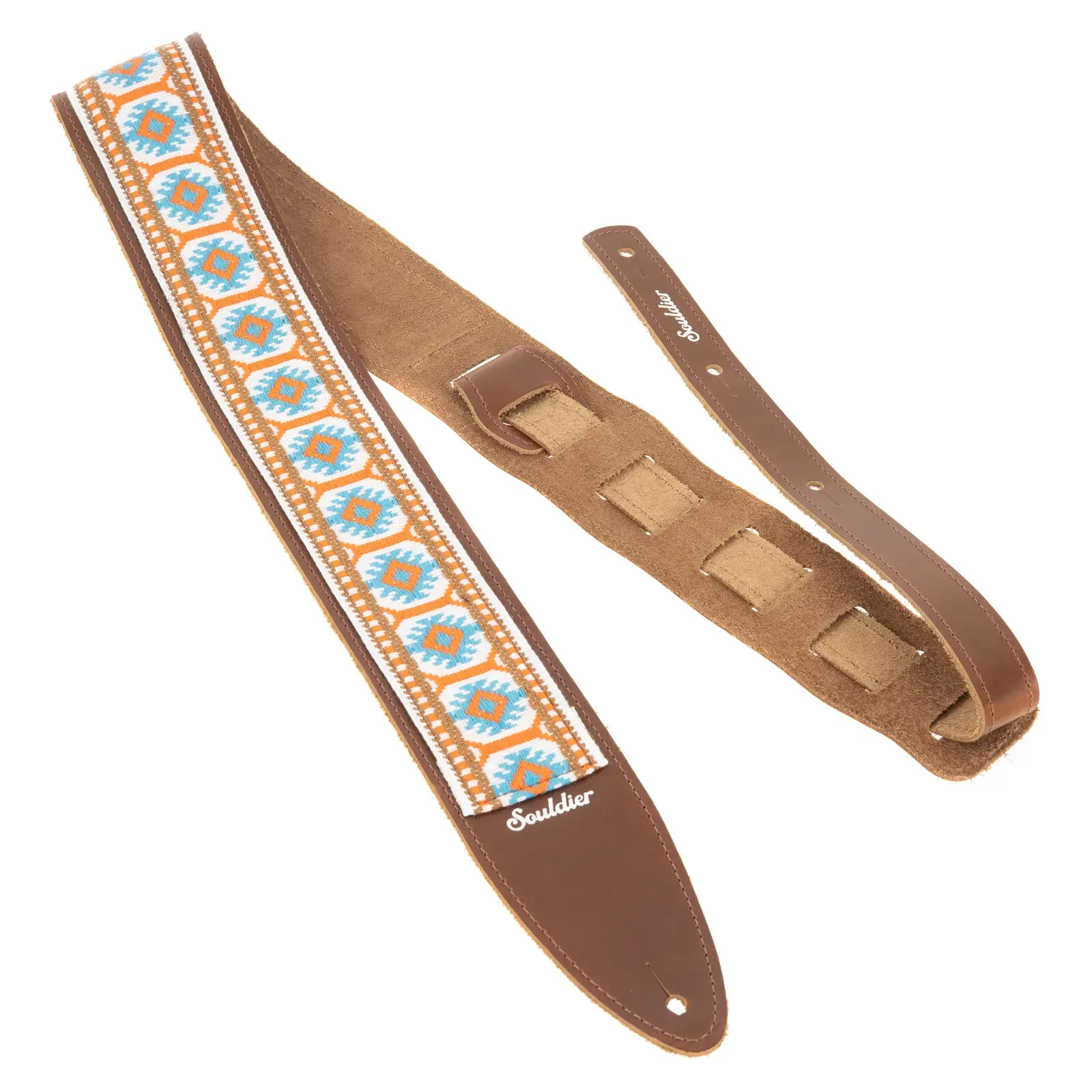 Ремень для гитары Souldier TGS0180CB02CB Torpedo Pillar Orange Turquoise