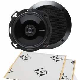 Rockford Fosgate Punch P16 6" Coaxial Speakers w/ Free Sound Deadening Bundle