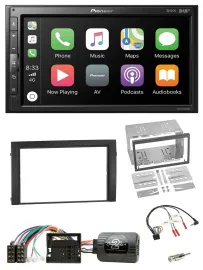 Pioneer USB Lenkrad DAB 2DIN Bluetooth Autoradio für Skoda Fabia 6Y 2004-2007 Qu