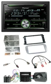 Автомагнитола Pioneer 2DIN, Bluetooth, DAB, USB, CD для Ford Mondeo/S-Max, поддержка управления на руле