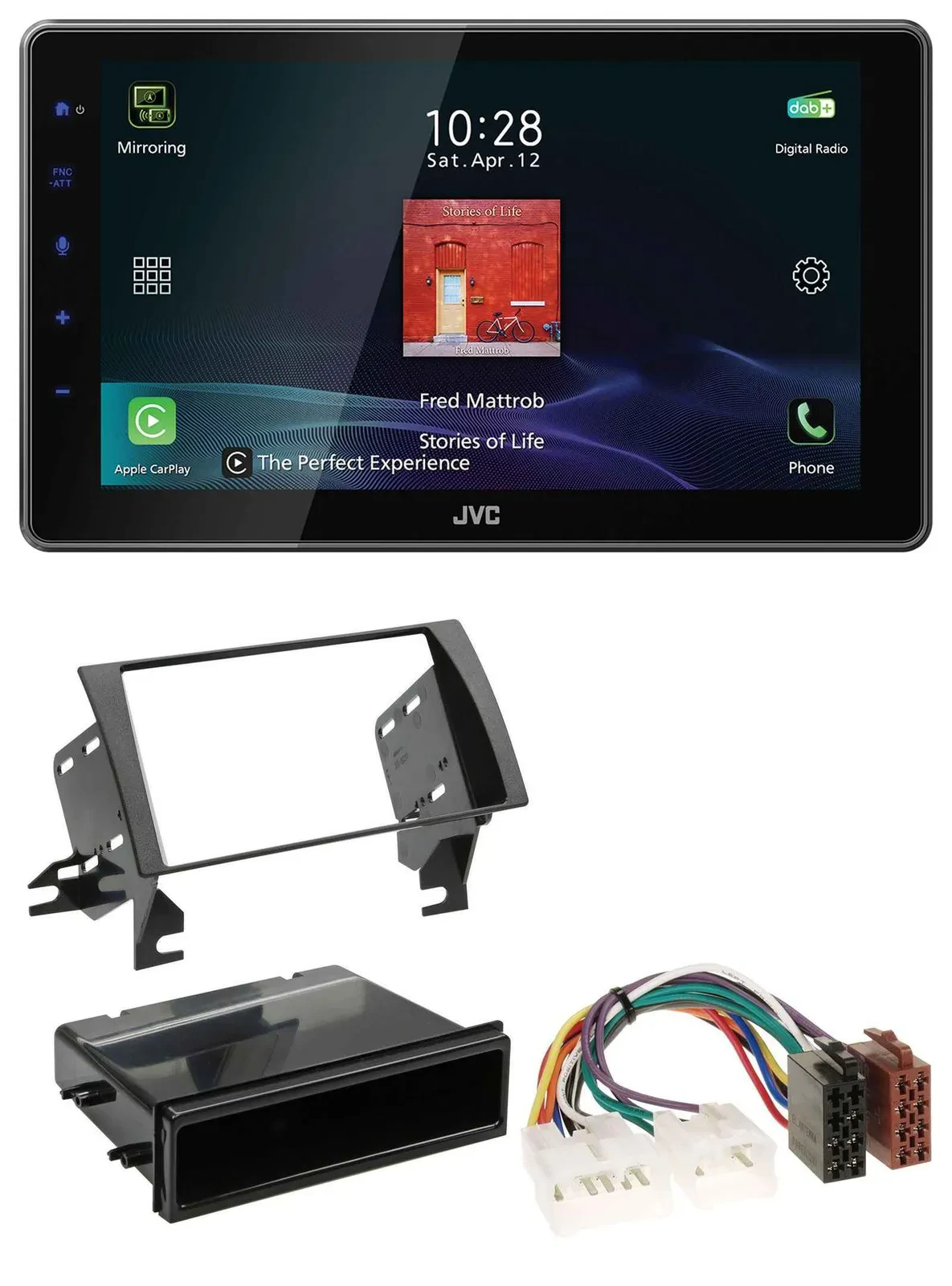 Автомагнитола JVC DAB MP3 Bluetooth USB для Toyota Camry (2002–2006)