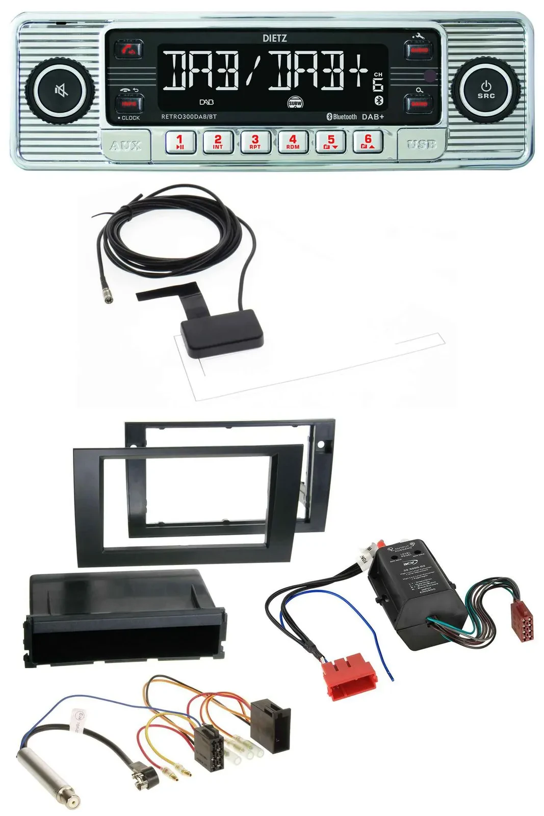 Dietz Bluetooth USB MP3 DAB Autoradio für Audi A4 B6 B7 00-08 Symphony Bose Akti