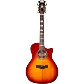 Электроакустическая гитара D'Angelico Fulton Cutaway Grand Auditorium 12-string A/E Guitar Iced Tea Burst