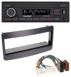 Blaupunkt USB AUX Bluetooth MP3 Autoradio für Toyota Celica, MR2 - schwarz