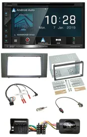 Kenwood DAB TMC USB 2DIN Lenkrad Bluetooth Navigation für Ford Mondeo 2003-2007