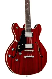 Guild Starfire I DC Left-Handed Semi-Hollow Electric Guitar, Rosewood Cherry Red