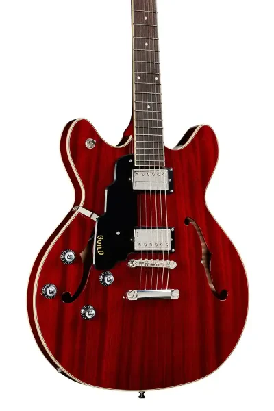 Guild Starfire I DC Left-Handed Semi-Hollow Electric Guitar, Rosewood Cherry Red