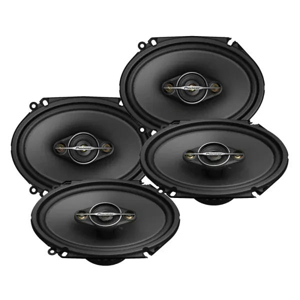 (2-Pairs) Pioneer TS-A6881F 320W RMS 6x8" 4-way Coaxial Speakers
