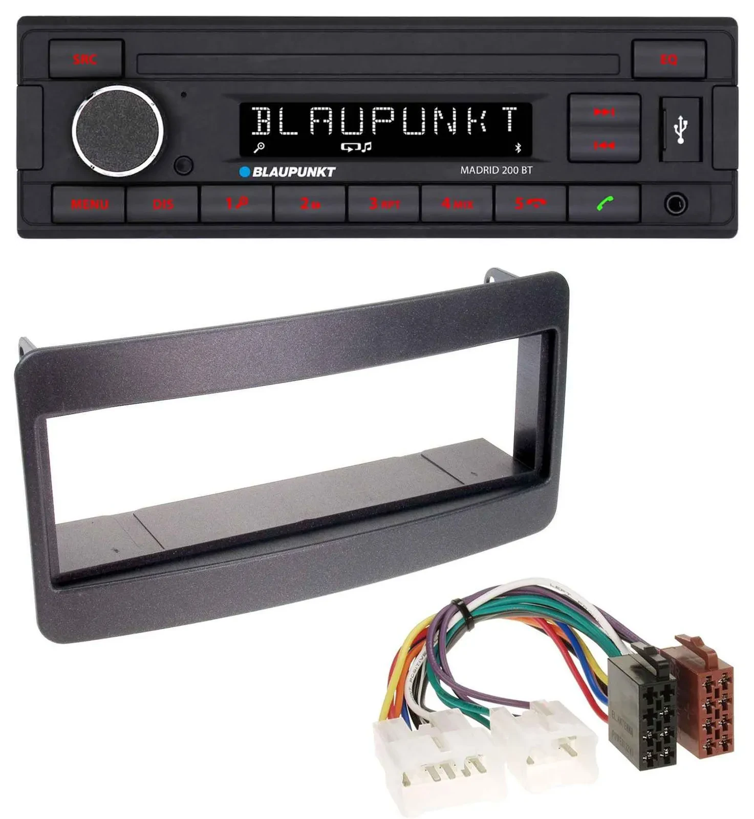 Blaupunkt USB AUX Bluetooth MP3 Autoradio für Toyota Celica, MR2 - schwarz