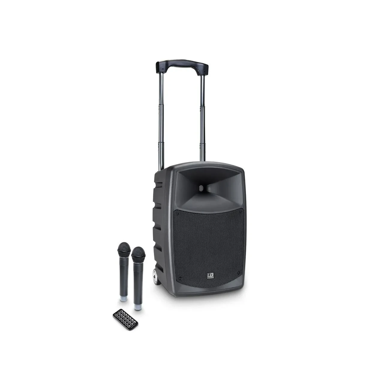 Портативная акустическая система LD Systems ROADBUDDY 10 HHD 2 B5 аккумуляторная, с микшером, Bluetooth и двумя радиомикрофонами