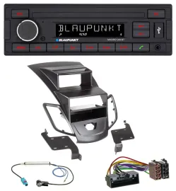 Автомагнитола Blaupunkt для Ford Fiesta (2010–2017) USB, AUX, Bluetooth, MP3, черный