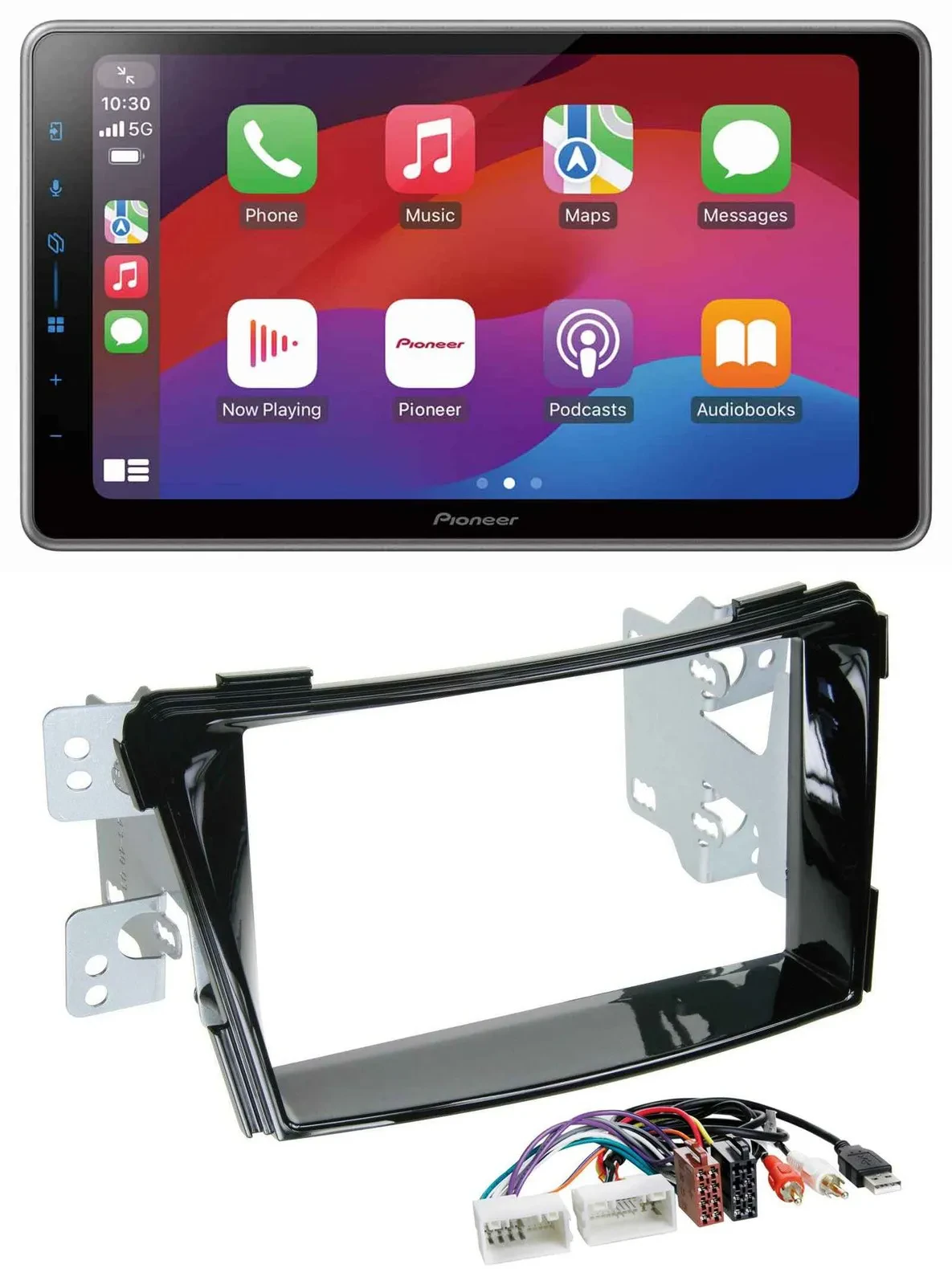 Pioneer MP3 USB DAB Bluetooth 2DIN Autoradio für Hyundai i40 ab 11 VF Klavierlac