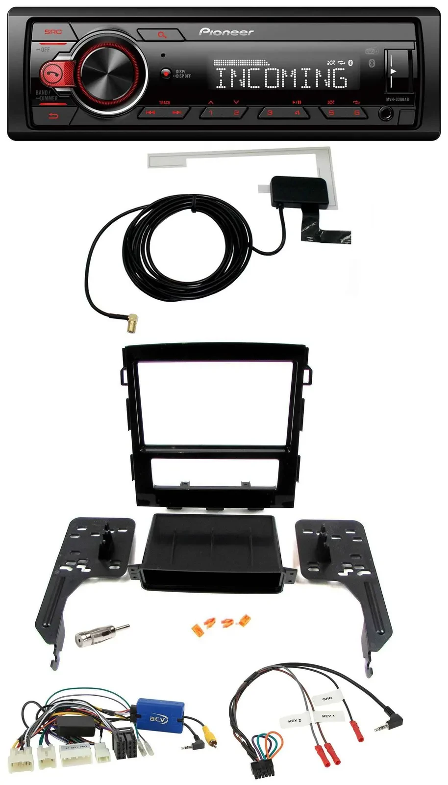 Автомагнитола для Subaru Impreza Pioneer USB, DAB, Bluetooth, поддержка кнопок на руле