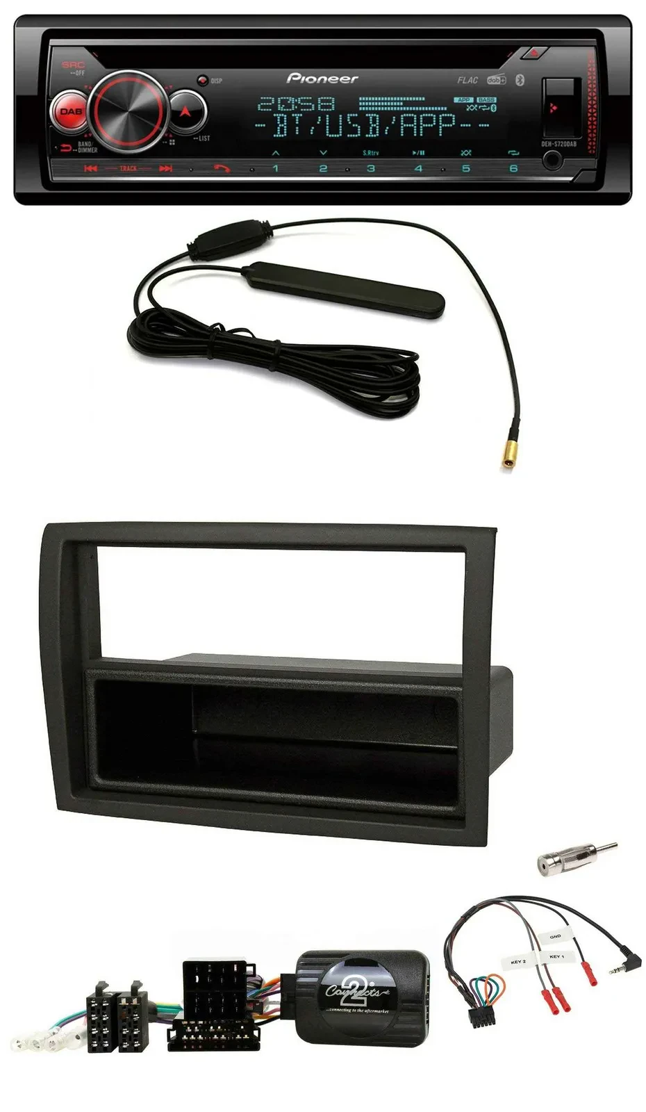 Автомагнитола для Fiat Ducato (2012–2015) Pioneer USB, DAB, Bluetooth, CD, черный