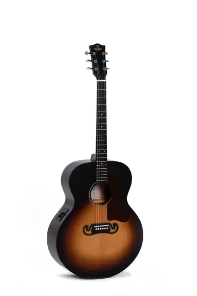 Электроакустическая гитара Sigma Guitars GJM-SGE Grand Jumbo Satin Sunburst