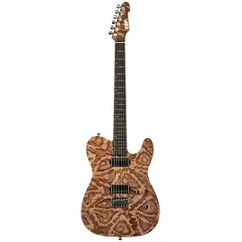 Электрогитара ESP USA TE-II Hardtail Snake Skin Satin Natural