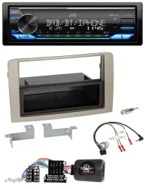 Автомагнитола JVC Bluetooth DAB USB для Lancia Musa 2004–2012
