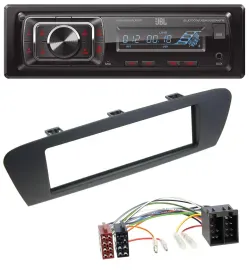 JBL SD AUX MP3 USB Bluetooth Autoradio für Renault Scenic (ab 09) - braun