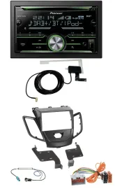 Pioneer CD USB MP3 Bluetooth 2DIN DAB Autoradio für Ford Fiesta 08-10 schwarz