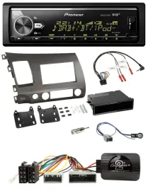 Pioneer Bluetooth USB DAB Lenkrad Autoradio für Honda Civic Hybrid 2006-2010 ant
