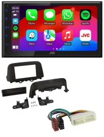 JVC Bluetooth USB MP3 2DIN DAB Autoradio für Hyundai Kona (ab 2018)