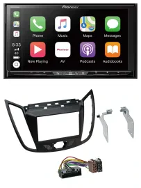 Pioneer 2DIN MP3 USB DAB DVD Bluetooth Autoradio für Ford Kuga (DM2, ab 2013)