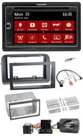 Blaupunkt Lenkrad DAB TMC 2DIN USB Bluetooth Navigation für Fiat Croma 2005-2010
